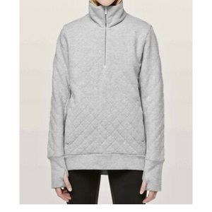 Lululemon Forever Warm Quilted Half Zip Size 4